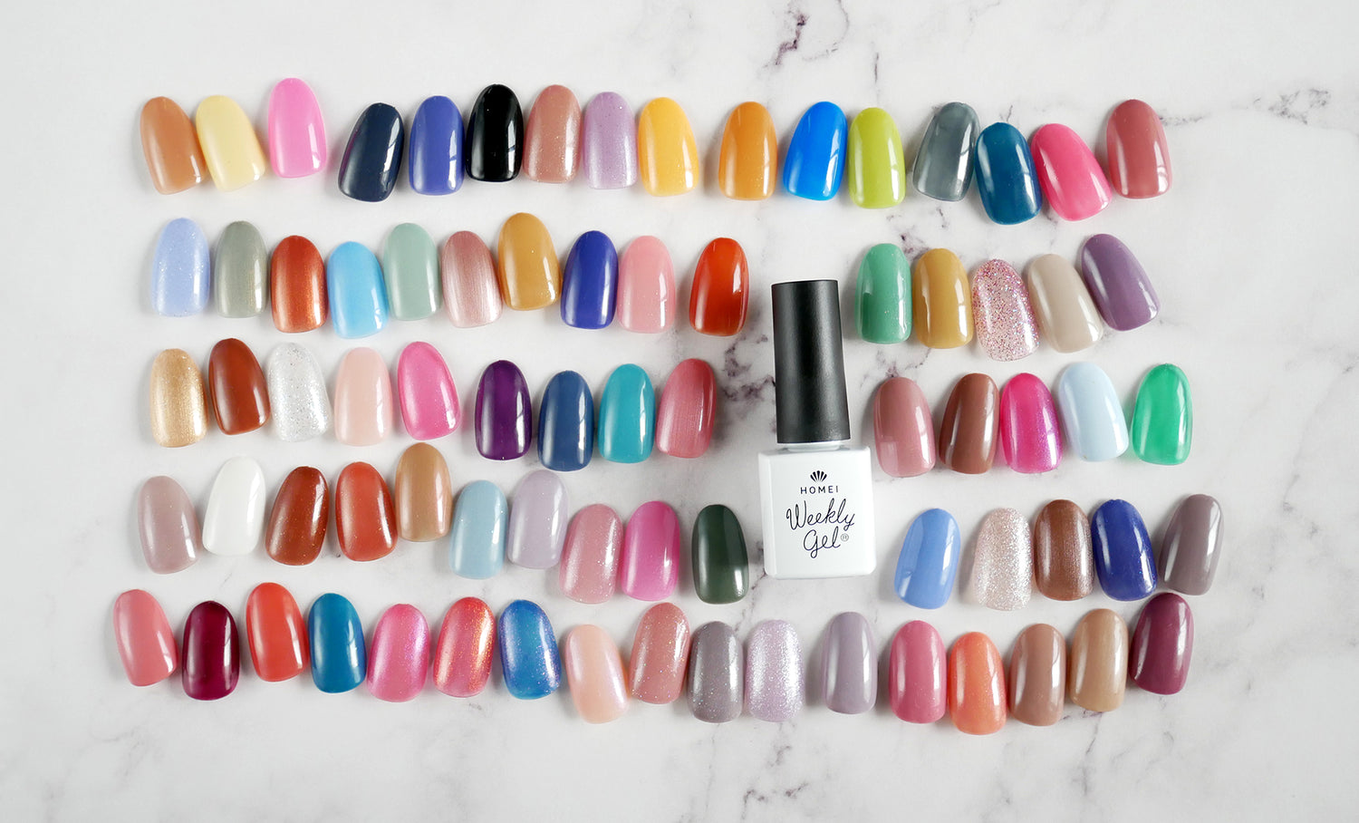 Weekly Gel gel nails colors showcasing more than70 colors