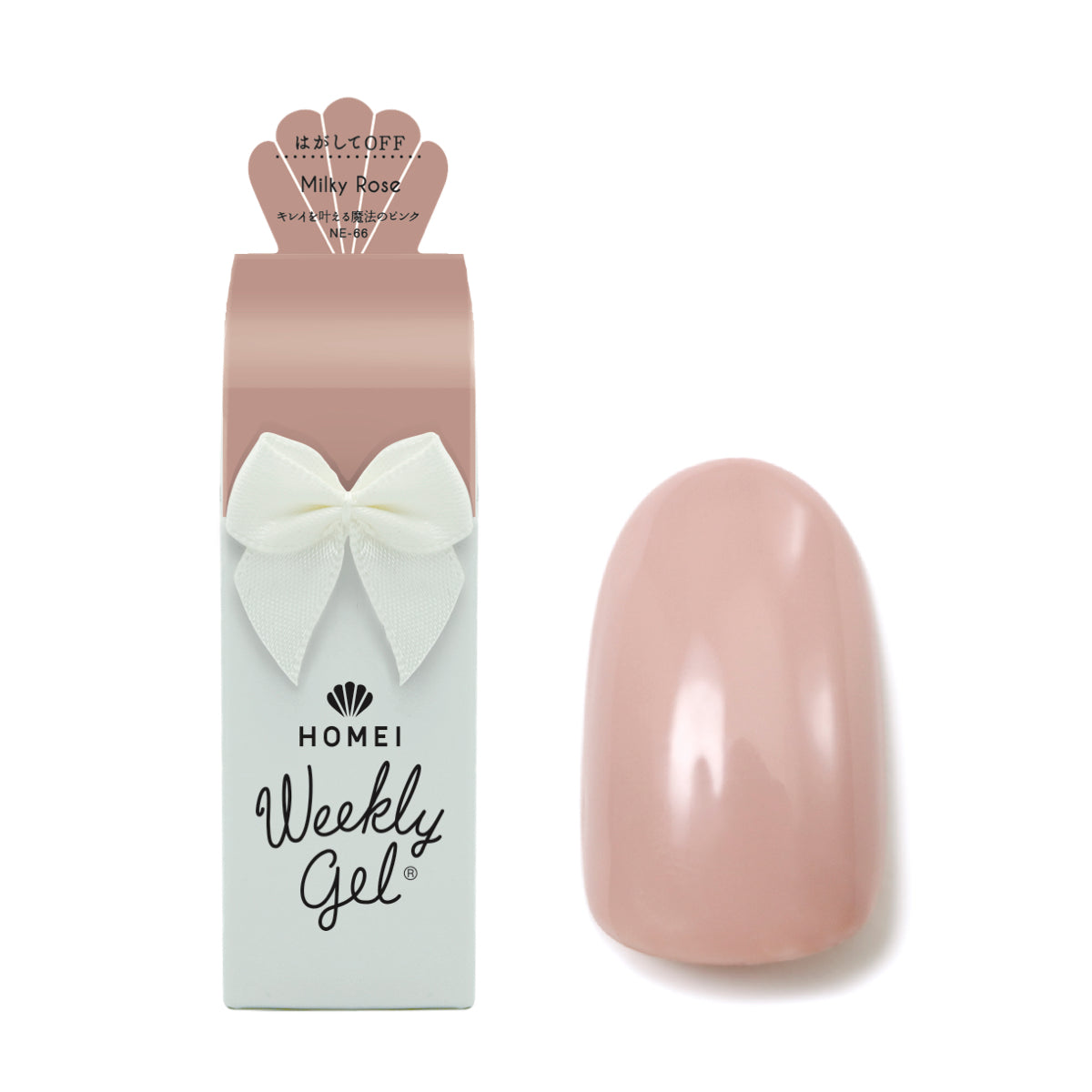 Gel Polish NE-66 "Milky Rose"