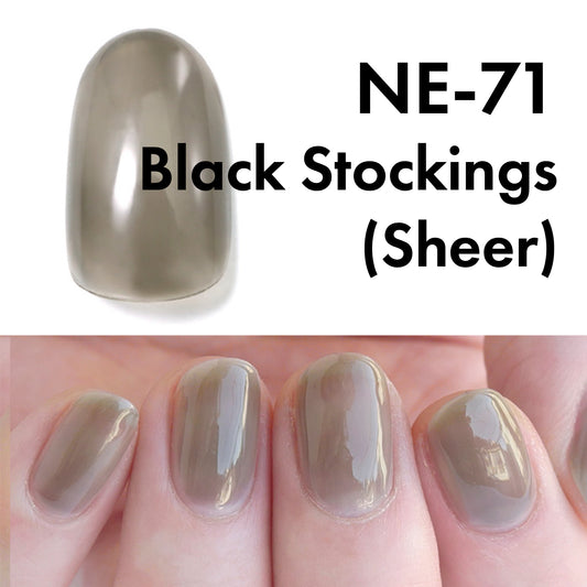 Gel Polish NE-71 "Black Stockings"