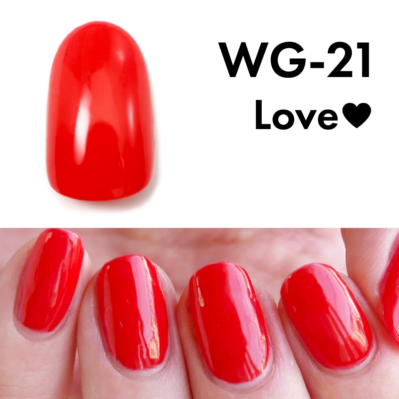 Gel Polish WG-21 "Love🖤"
