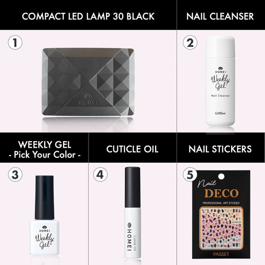 Weekly Gel Starter Kit LED 30 BLACK - LAST SALE!