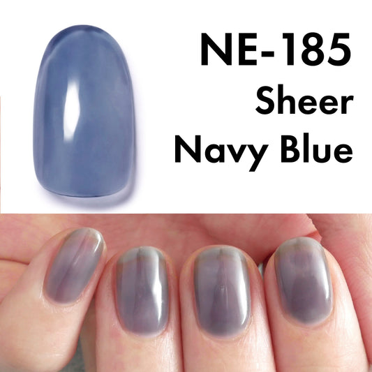 Gel Polish NE-185 "Sheer Navy Blue"