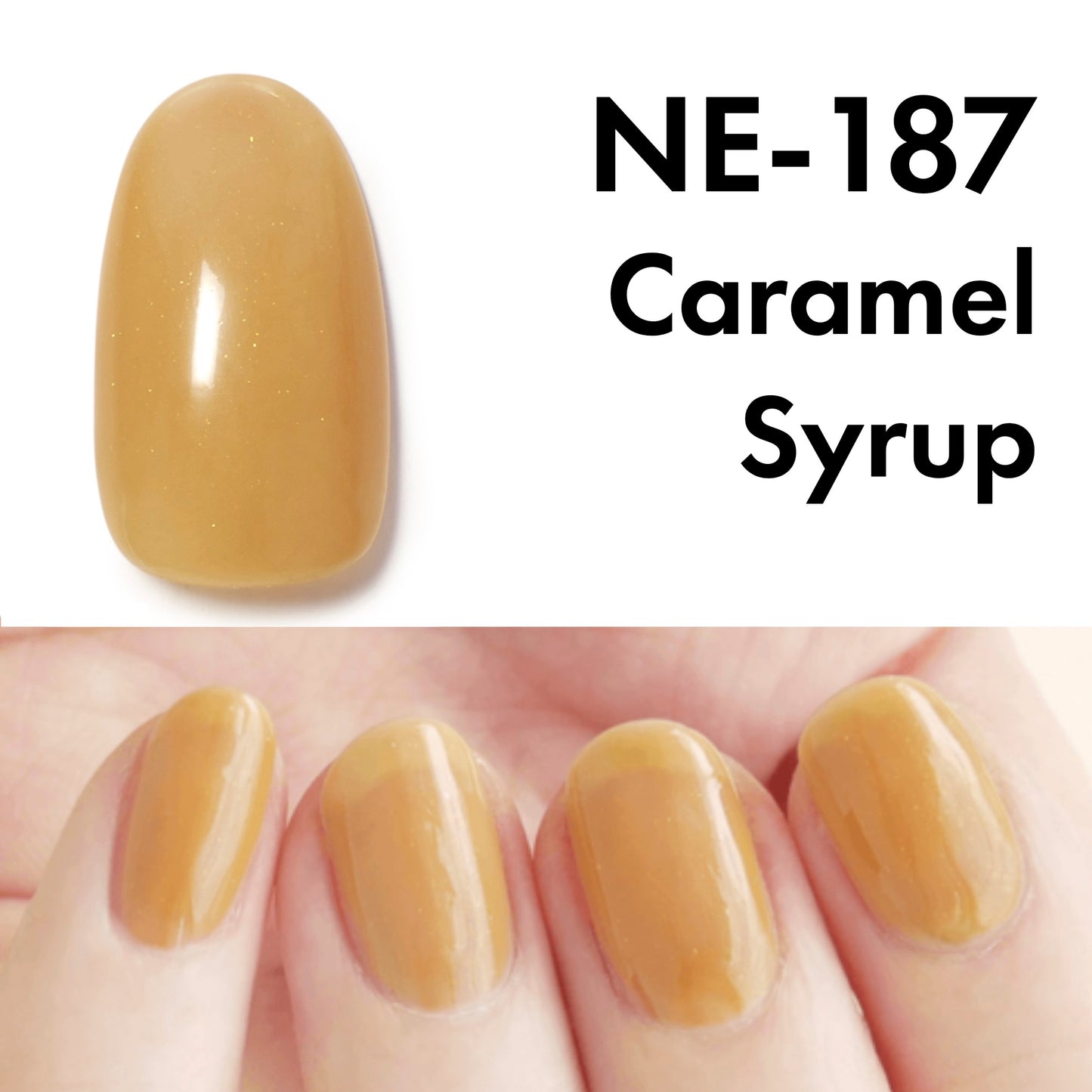 Gel Polish NE-187 "Caramel Syrup"