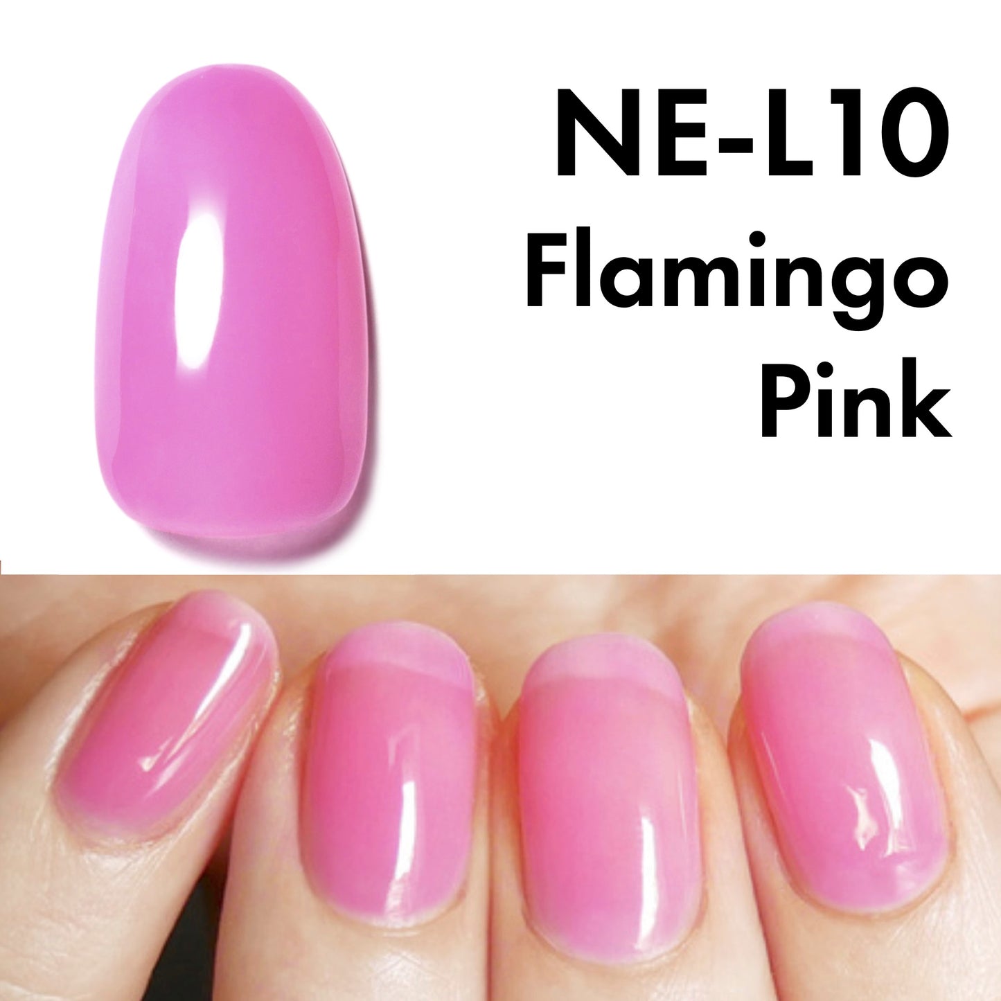Gel Polish NE-L10 "Flamingo Pink"