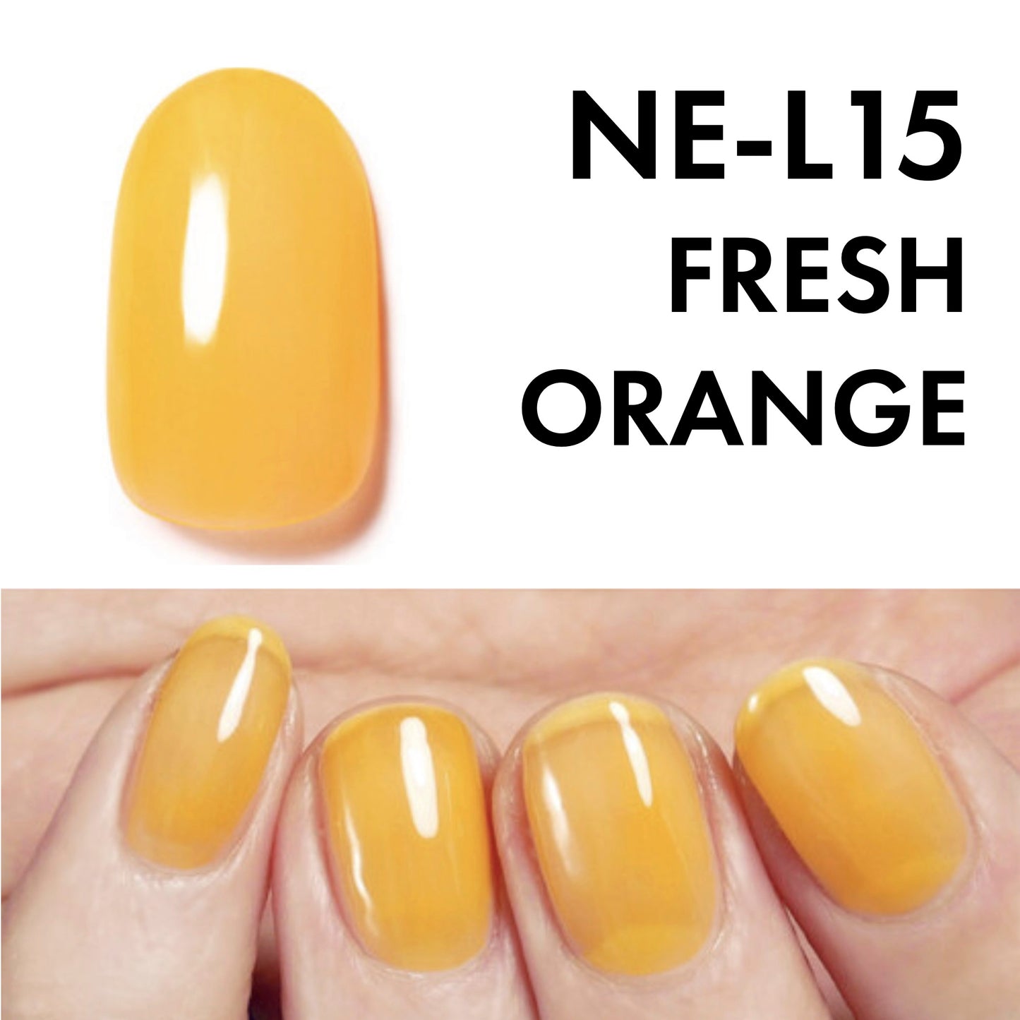 Gel Polish NE-L15 "Fresh Orange"