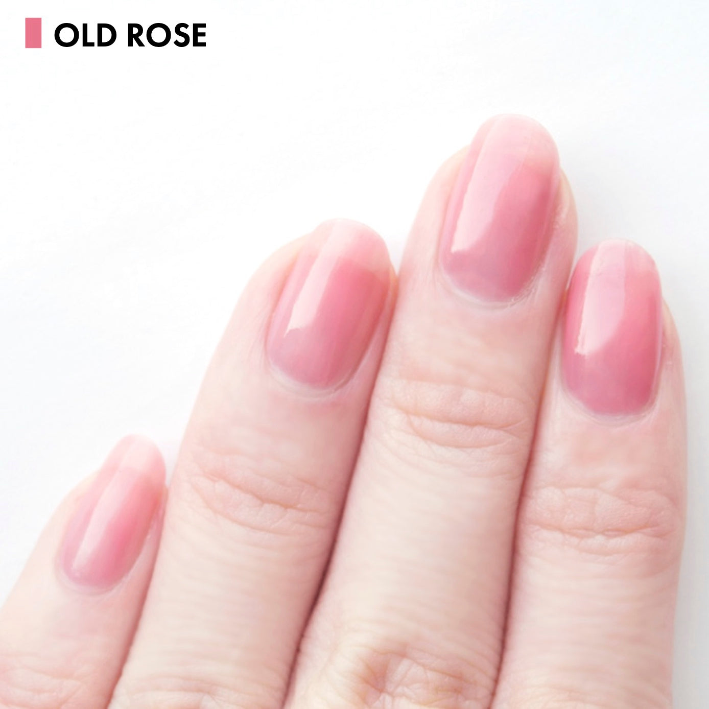 Nail cover hardener nail care polish with classic pink color "Old Rose". Branded by HOMEI Weekly Gel. Free from 12 harsh ingredients so we name this 12FREE.