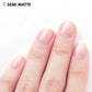 Nail cover hardener nail care polish with unisex color "Semi Matte". Branded by HOMEI Weekly Gel. Free from 12 harsh ingredients so we name this 12FREE.