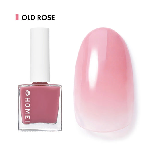 Nail cover hardener nail care polish with classic pink color "Old Rose". Branded by HOMEI Weekly Gel. Free from 12 harsh ingredients so we name this 12FREE.