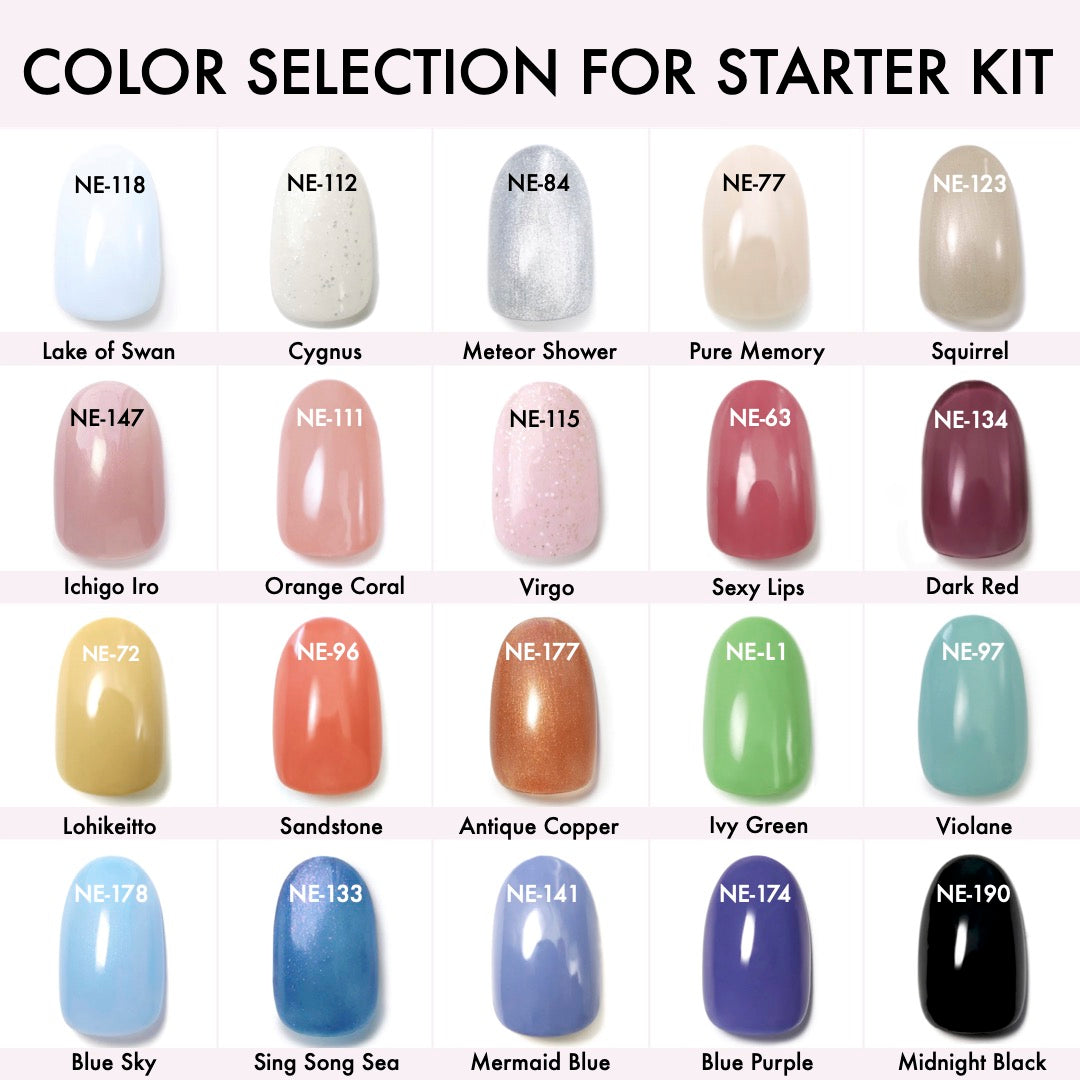 Weekly Gel Starter Kit with LED Lamp 25 - FREE SHIPPING