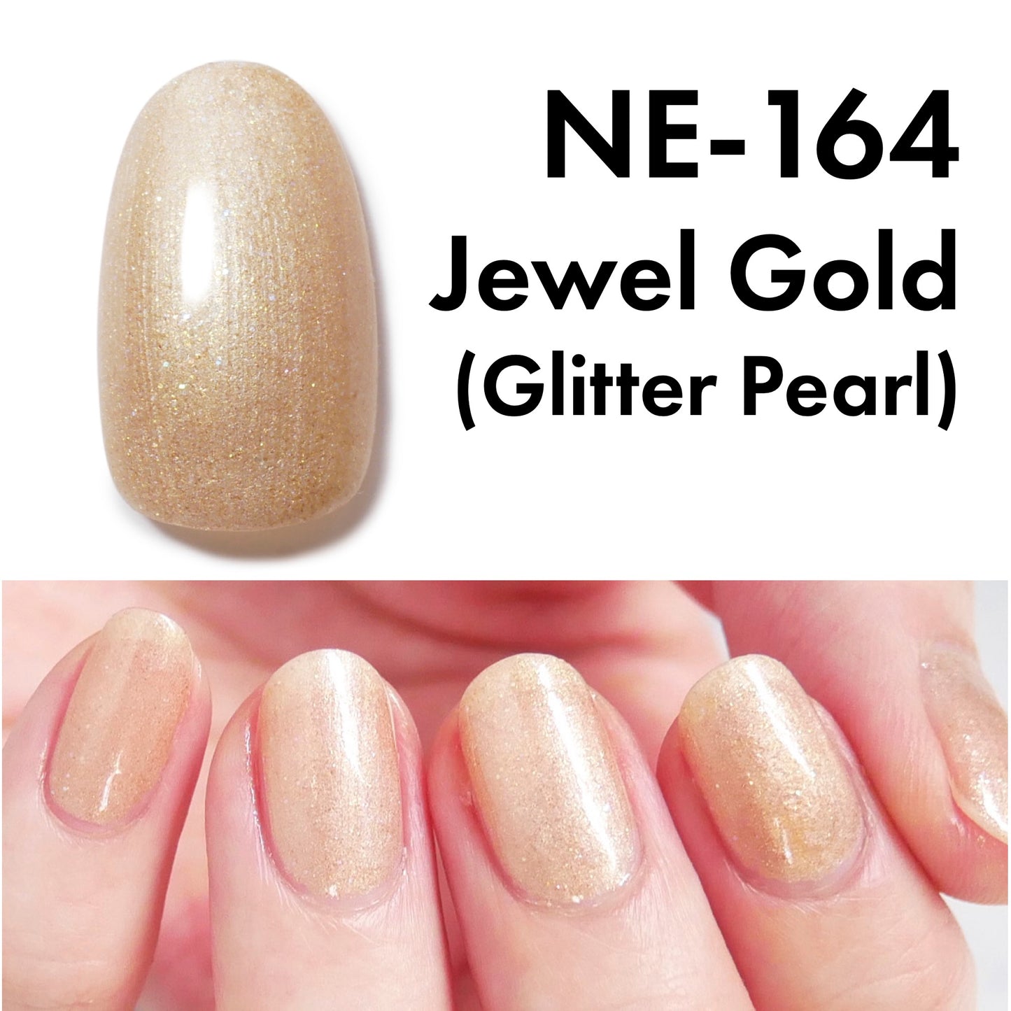 Gel Polish NE-164 "Jewel Gold"