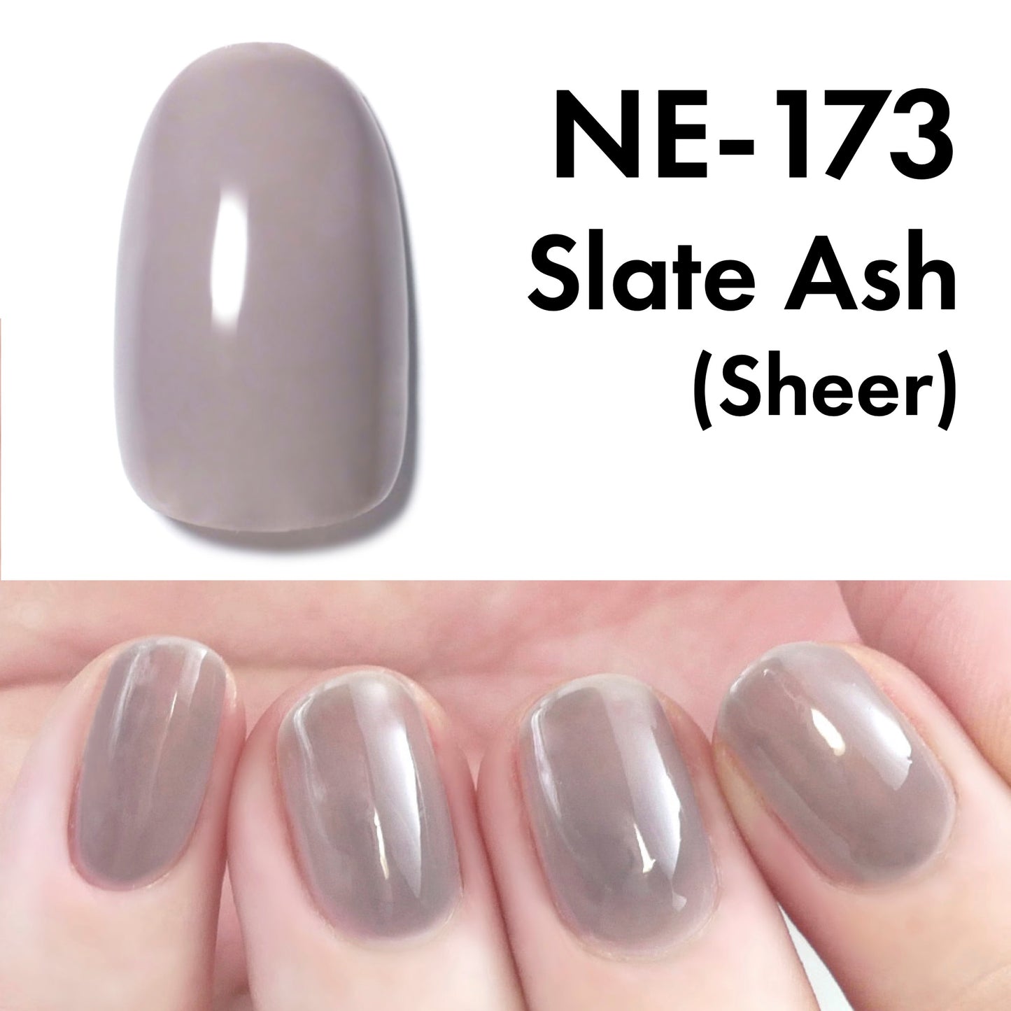 Gel Polish NE-173 "Slate Ash"