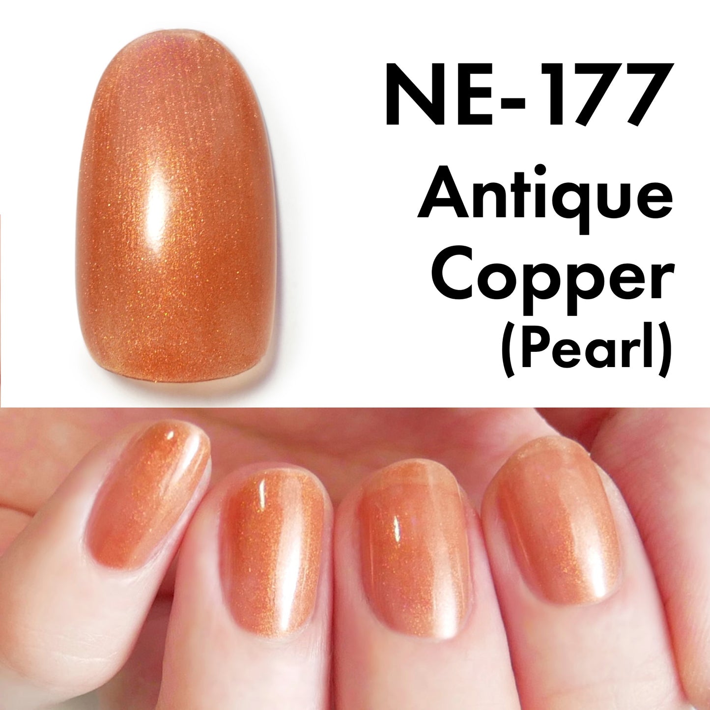 Gel Polish NE-177 "Antique Copper"