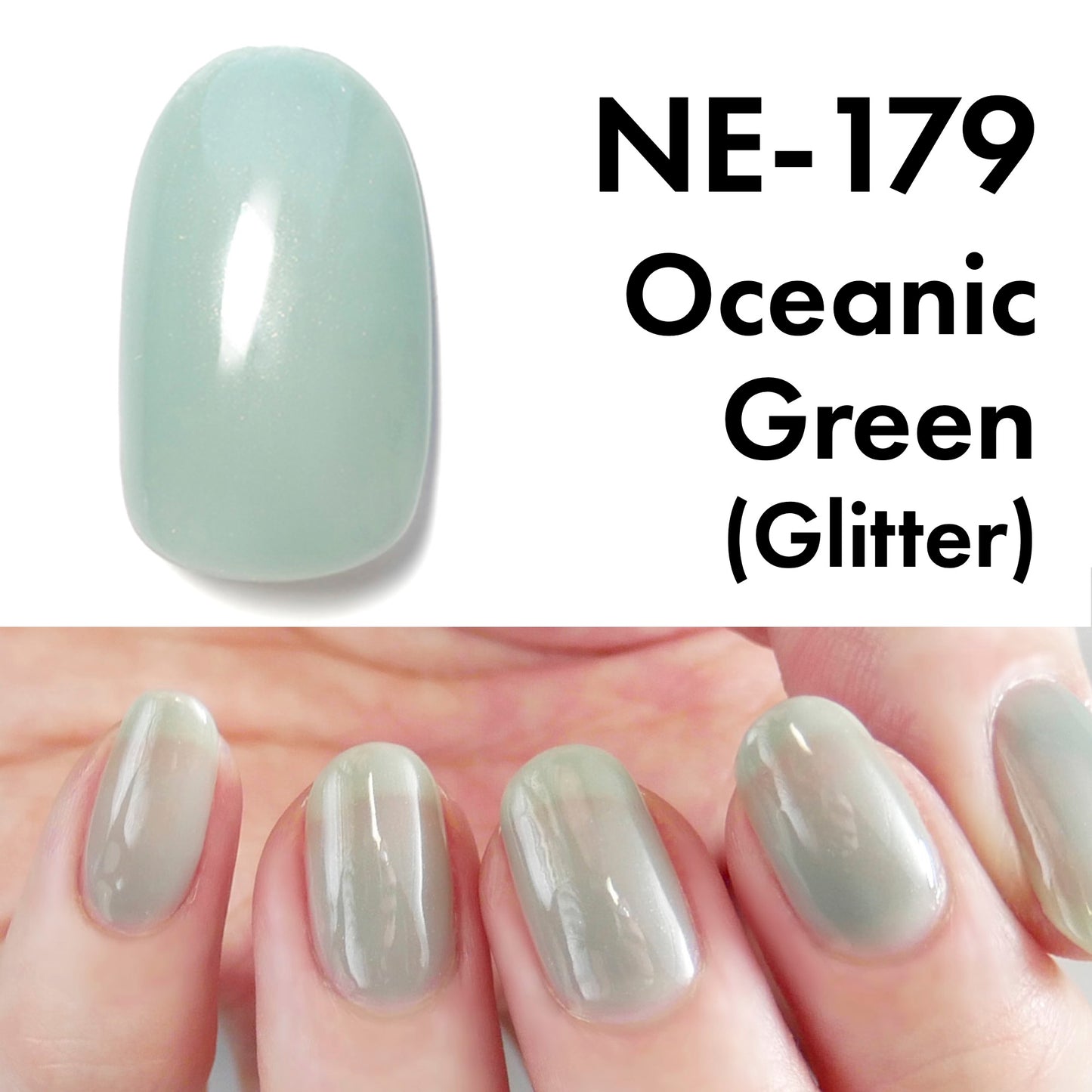 Gel Polish NE-179 "Oceanic Green"