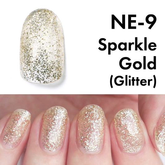 Gel Polish NE-9 "Sparkle Gold"