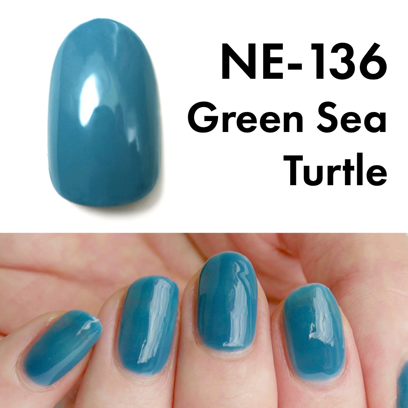 Gel Polish NE-136 "Green Sea Turtle"