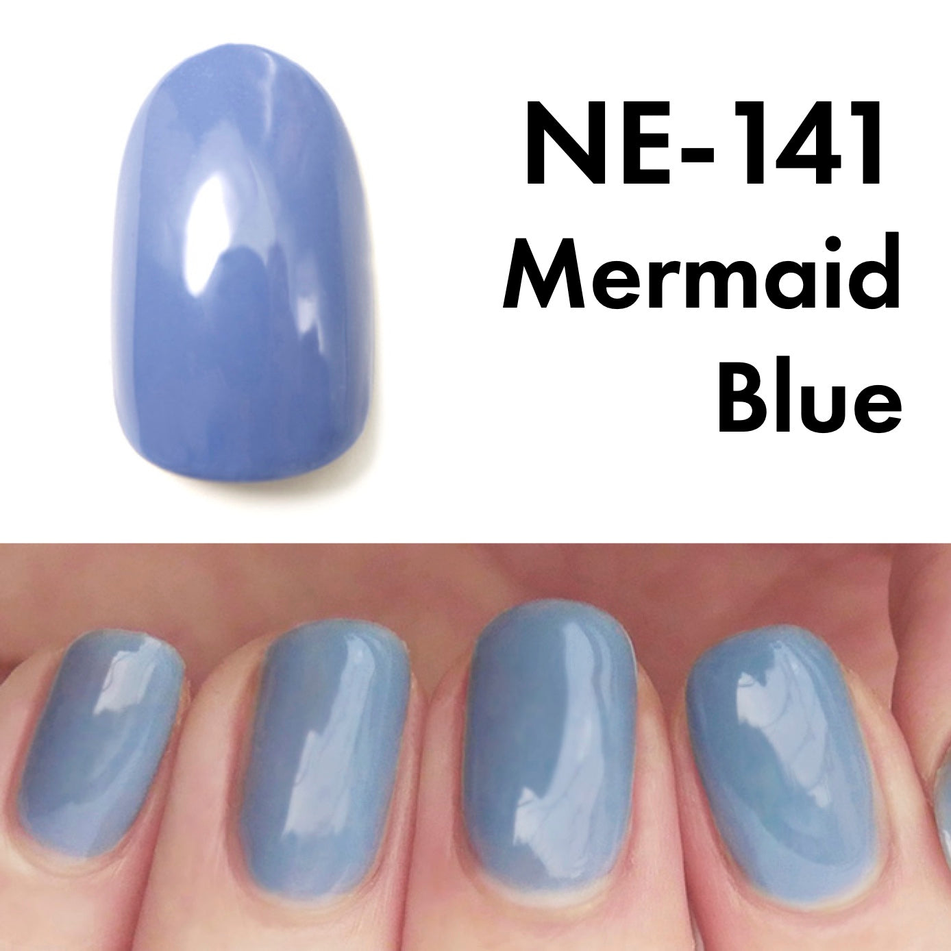 Gel Polish NE-141 "Mermaid Blue"