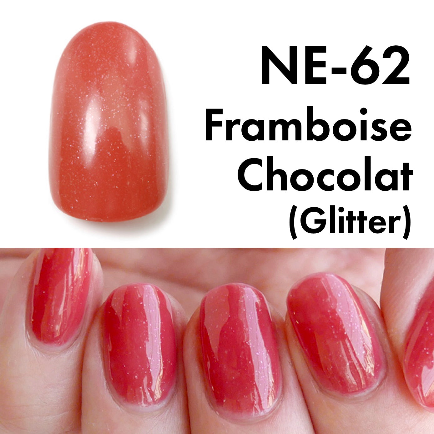 Gel Polish NE-62 "Framboise Chocolat"