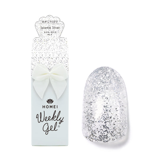 Gel Polish NE-8 "Sparkle Silver"